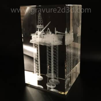 trophee verre gravure 3d