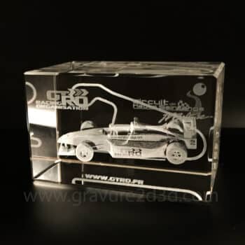 trophee verre gravure laser