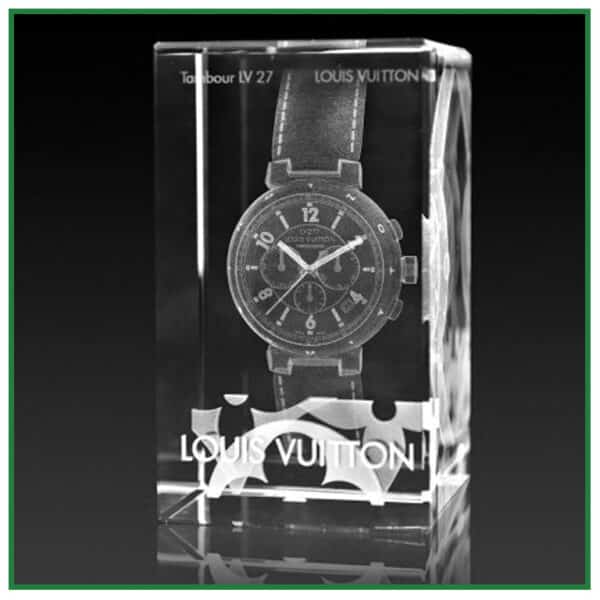 Trophée en verre rectangle