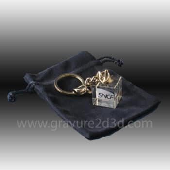 porte cle personnalise en verre