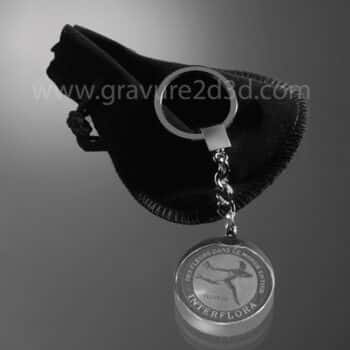 porte cles personnalisable en verre