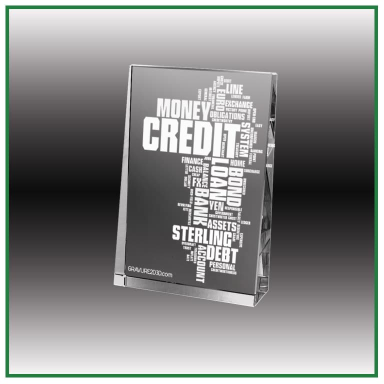 Trophée en verre gravure laser 2d 3d