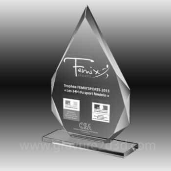 trophee verre personnalisable