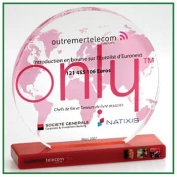trophee plexi personnalisé
