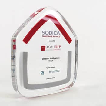 Trophée acrylique sur mesure