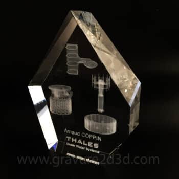 coupe en verre personnalisée