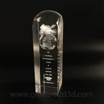 trophée cristal personnalisé