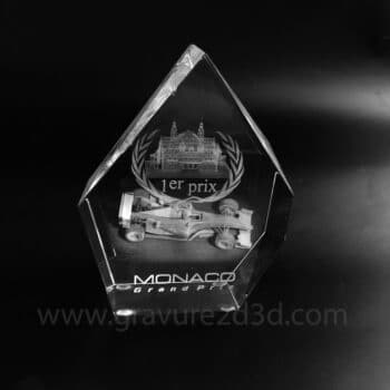 trophée en verre