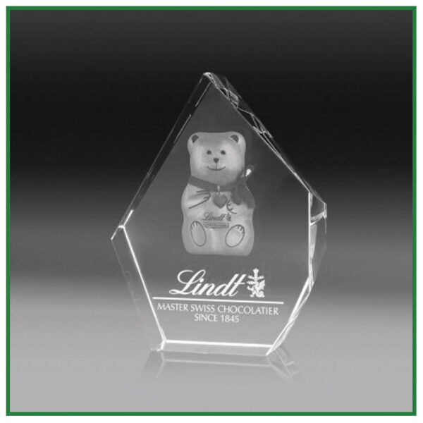 Trophée en verre personnalisé