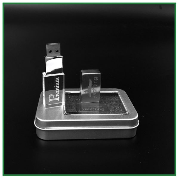 Clé usb en verre avec gravure laser