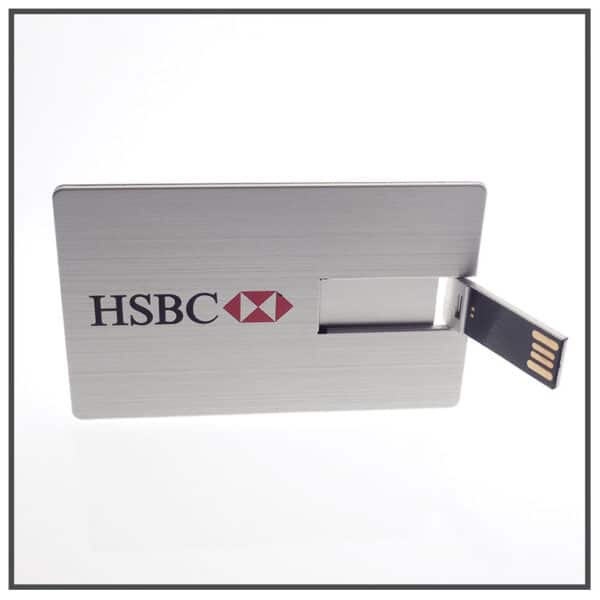 clé usb carte crédit métal