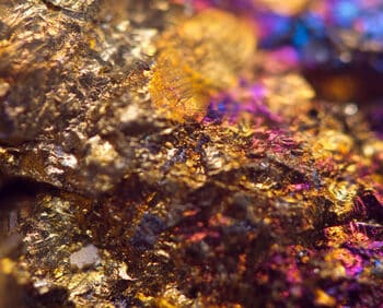 Jewel ore. Macro. Extreme closeup