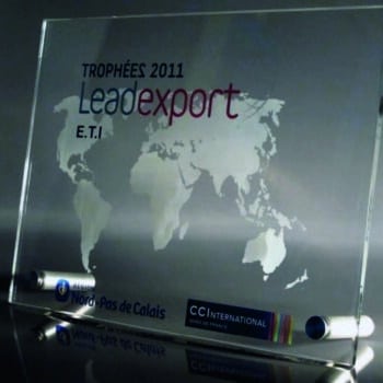 Plaque signalétique en verre avec impression couleur