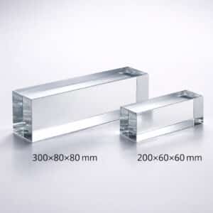 Grands trophées rectangulaires en verre