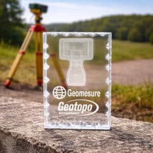 Trophée plaque acrylique ondulé design personnalisé