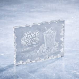 Trophée plaque acrylique ondulé design personnalisé