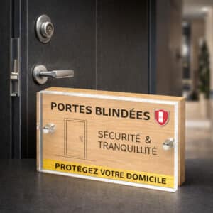 Trophée bois plexi personnalisable