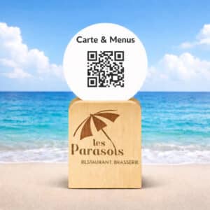 Trophée plexi et bois personnalisé