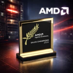 Trophée plexiglas carré design luxe personnalisé