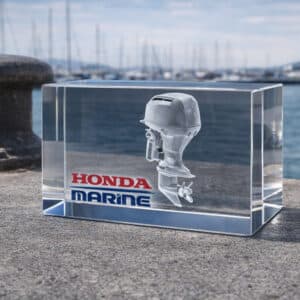 Bloc de verre gravé 80x50x50 mm