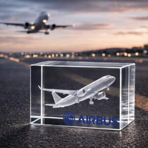 Bloc de verre gravé 80x50x50 mm