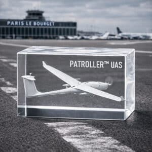 Bloc de verre gravé 80x50x50 mm