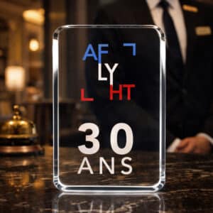 Plaque en verre personnalisée imprimée