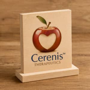 Trophée bois carré personnalisable sur socle