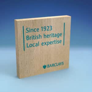 Plaque en bois personnalisée