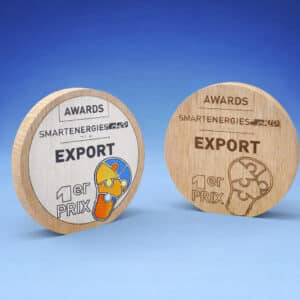 Trophées en bois personnalisés