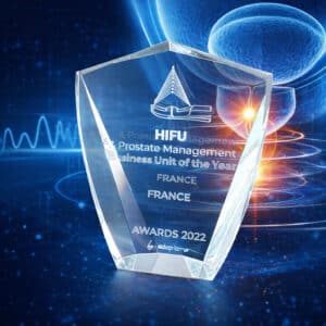 Trophée en verre optique diamant gravé au laser