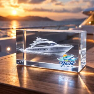 Trophées en verre rectangles 10 - 15 cm. Gravure laser