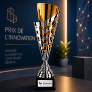 Coupe personnalisée bicolore métal