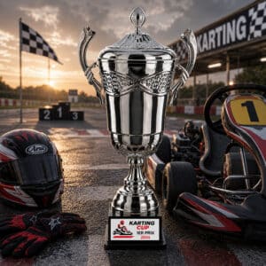 Trophée coupe métal argent