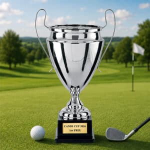 Coupe personnalisée argent métal