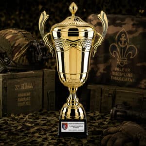 Coupe trophée dorée métal