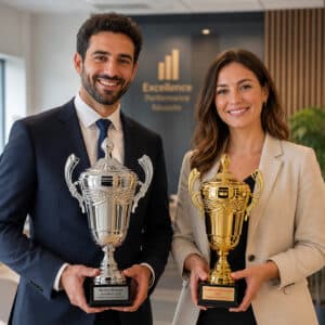 Coupe trophée métal