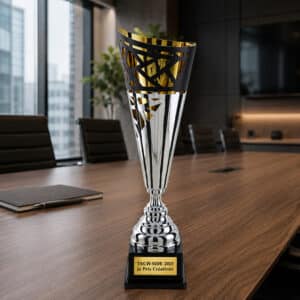 Coupe trophée vase personnalisé