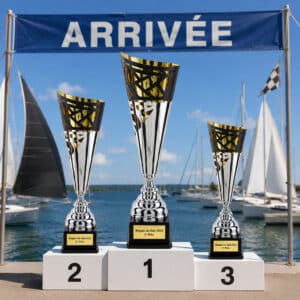 Coupe trophée vase personnalisé