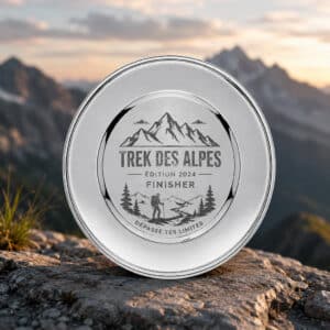 Trophée Assiette Métal Personnalisée Ø 30 mm