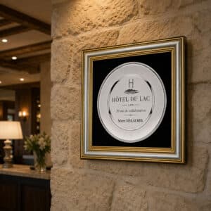 Trophée Assiette Métal Personnalisée Ø 30 mm