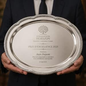 Trophée plateau personnalisable gravure laser
